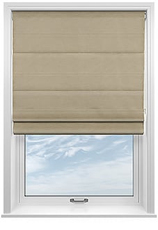 Eversley, Mallow Cream - Twist&Fit Roman Blind